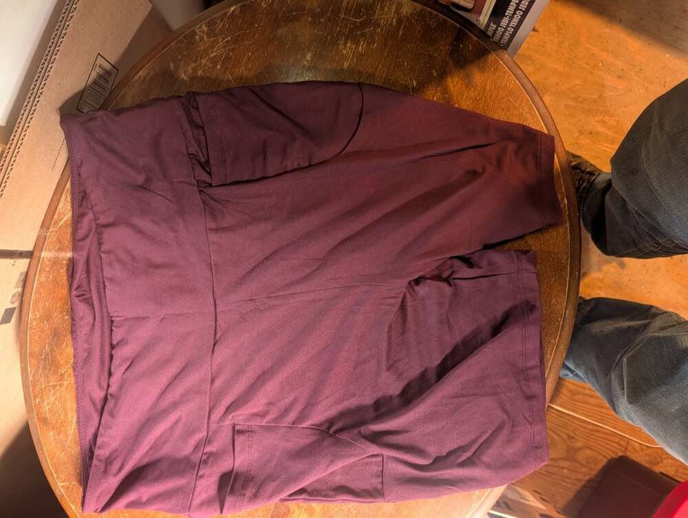 Athletic Works Biker Shorts Size 2XL Plum Purple Pocket Athletic